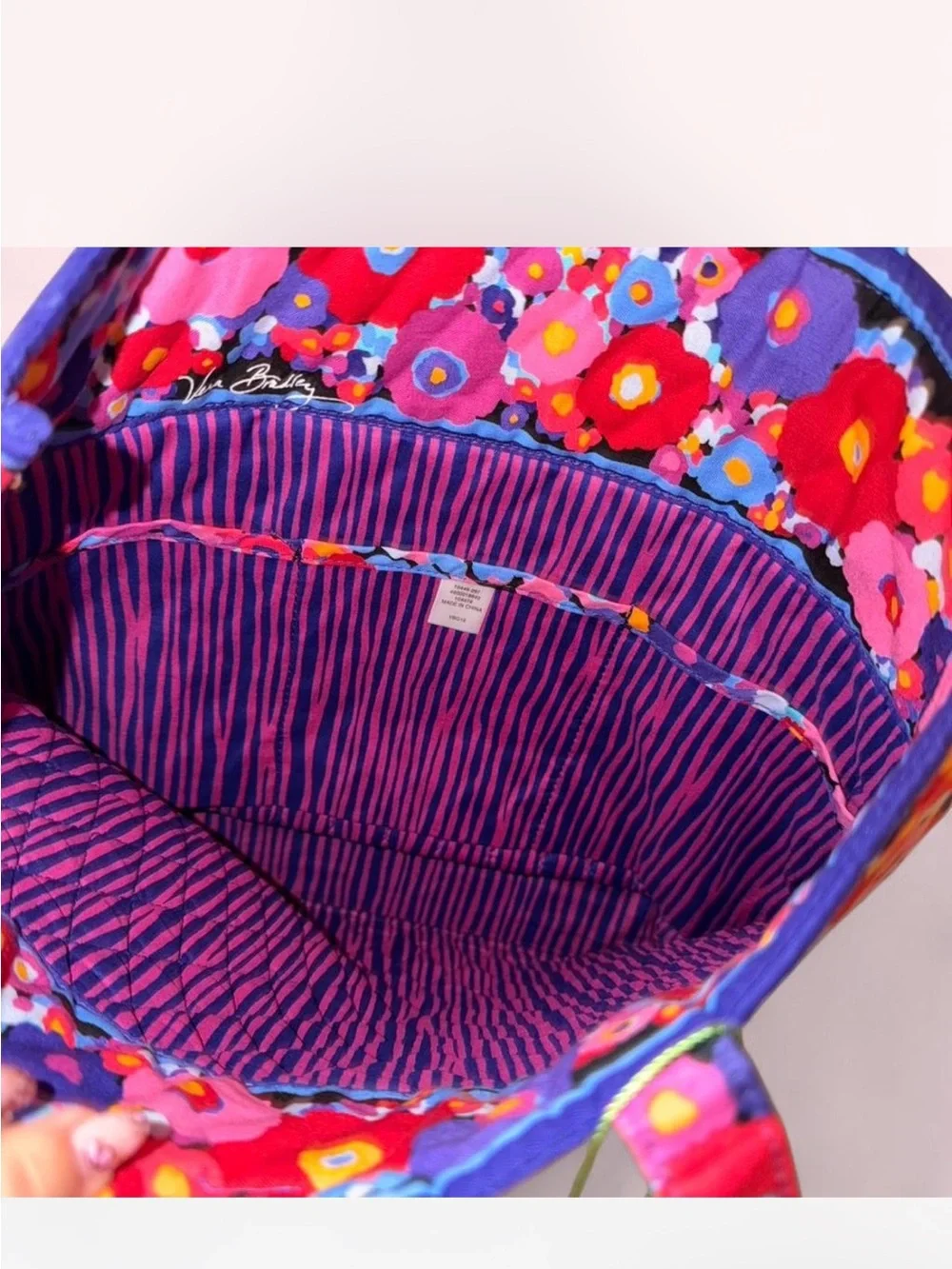 NWT Vintage Vera Bradley Impressionista Shoulder Bag Floral Quilted